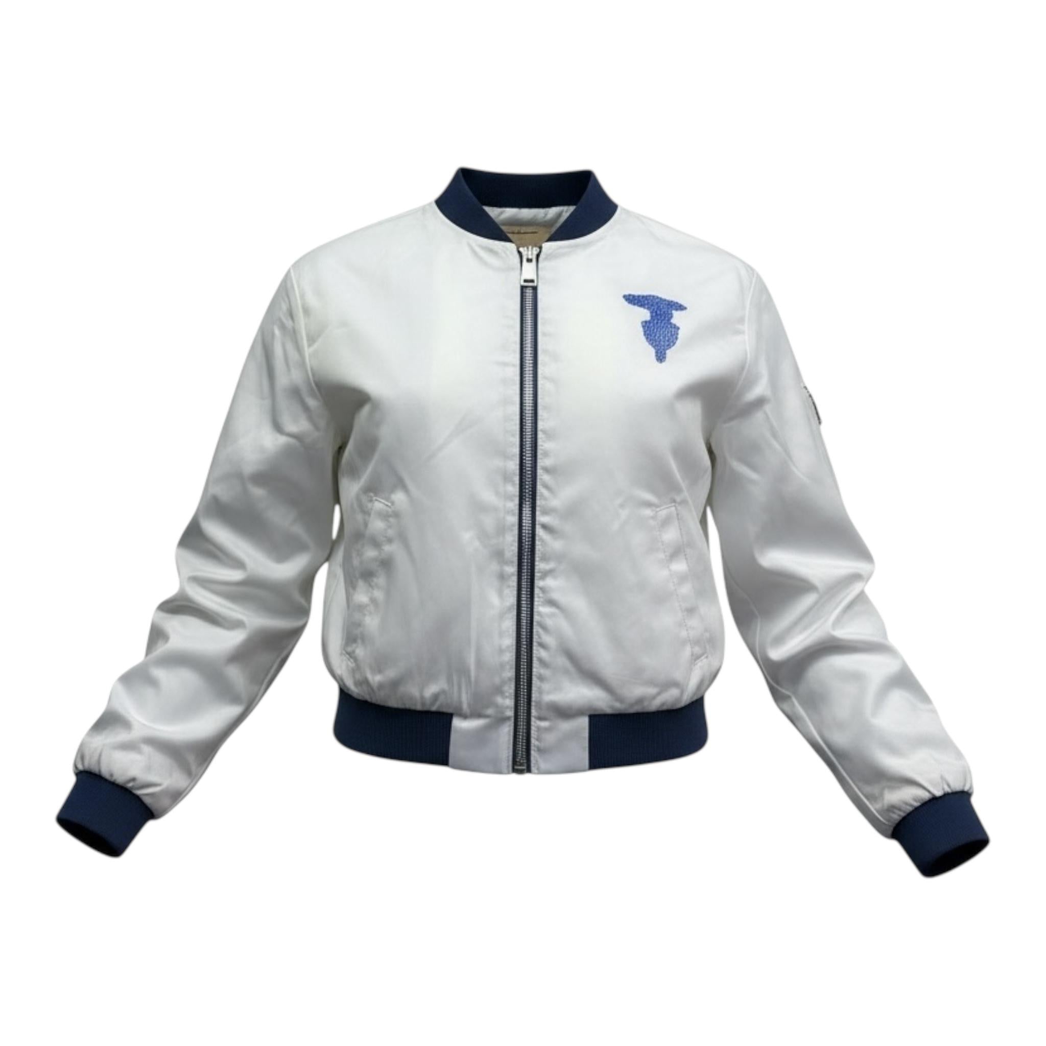 Trussardi Giubbino Tinta Unita con Zip  per Bambina TGP26060GB BIANCO TRUSSARDI 