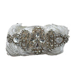 Les Gamins Cerchietto Tinta Unita con Brillantini per Bambina LG707014 BIANCO LES GAMINS 