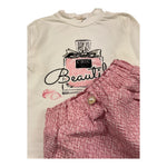 MONO STAR completo 2 pezzi shirt-gonna Bianco per Neonata M400 BIANCO MONO STAR 