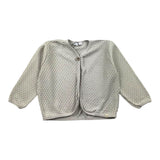 Bamboom+Babies Cardigan Tinta Unita Con Ricami Fango Per Bambino
