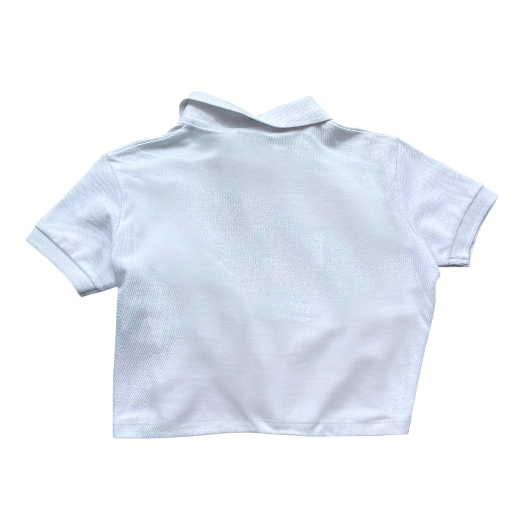 Trussardi Polo Modello Crop Tinta Unita per Bambina TGP26066PO BIANCO TRUSSARDI 
