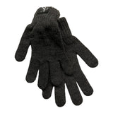 CALVIN KLEIN guanti tinta unita con logo Grigio per Bambina U00525 GRIGIO CALVIN KLEIN 