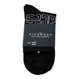 John Richmond Calzini Tinta Unita con Logo per Bambino RGO26020CZ NERO JOHN RICHMOND 
