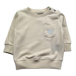 Trussardi Felpa Chiusa Girocollo Tinta Unita con Taschino per Neonato TIP26043FE BEIGE TRUSSARDI 