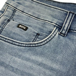 Boss Bermuda In Denim Tinta Unita con Tasche per Bambino J51995 BLU BOSS 