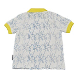 Bikkembergs Polo Mezza Manica Tinta Unita Con Colletto In Contrasto Bianco Per Neonato