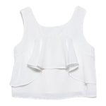 Abel & Lula Camicia Giromanica Tinta Unita per Bambina 5150 BIANCO ABEL & LULA 