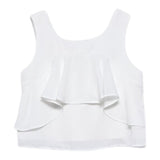 Abel & Lula Camicia Giromanica Tinta Unita per Bambina 5150 BIANCO ABEL & LULA 