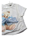 M+E' T-Shirt Girocollo tinta unita con Stampa Panna per Neonata UE1858NX PANNA M+E' 