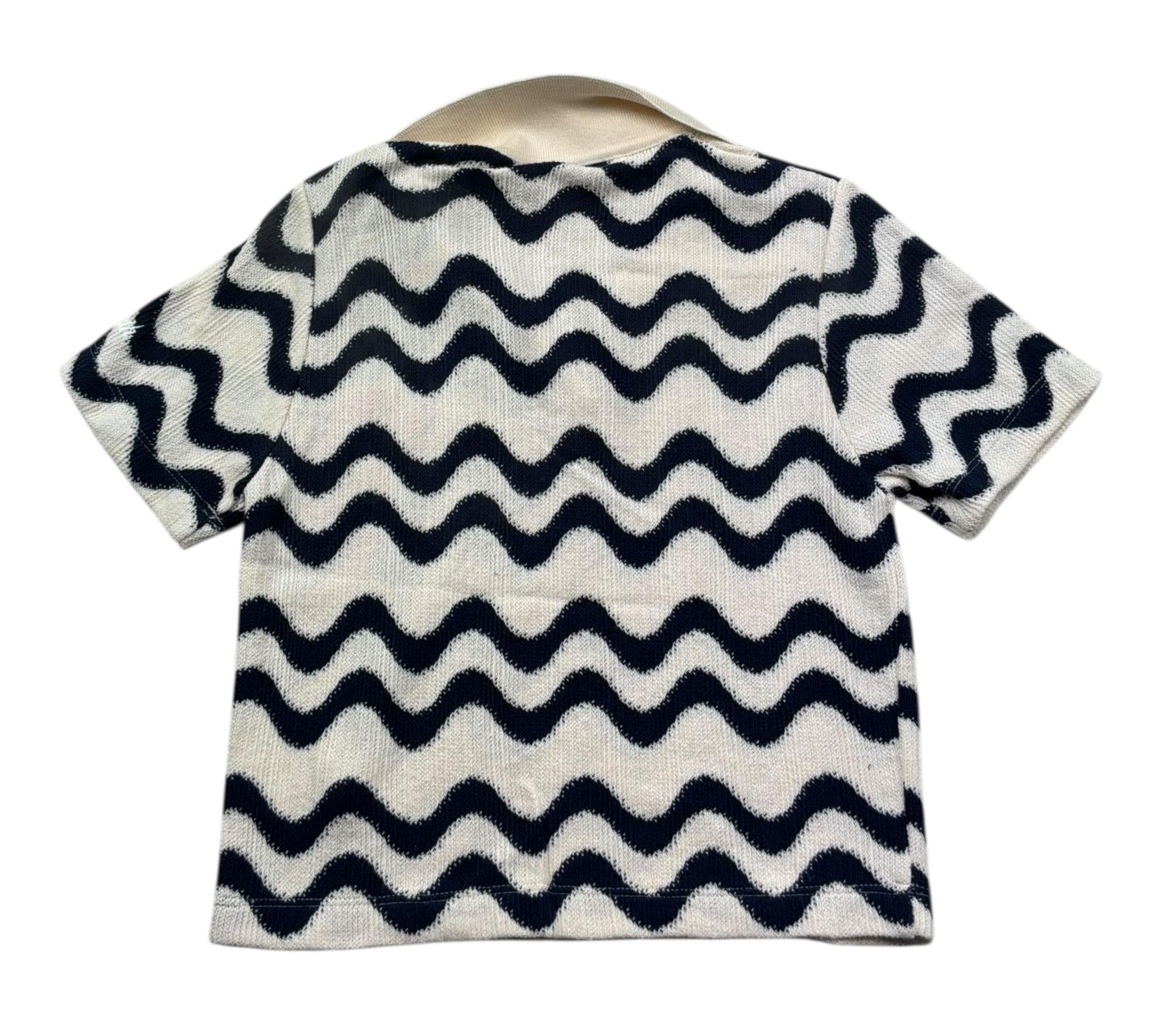 Saint Barth Polo Mezza Manica Stampa Fantasia per Bambina LALAJR PANNA SAINT BARTH 