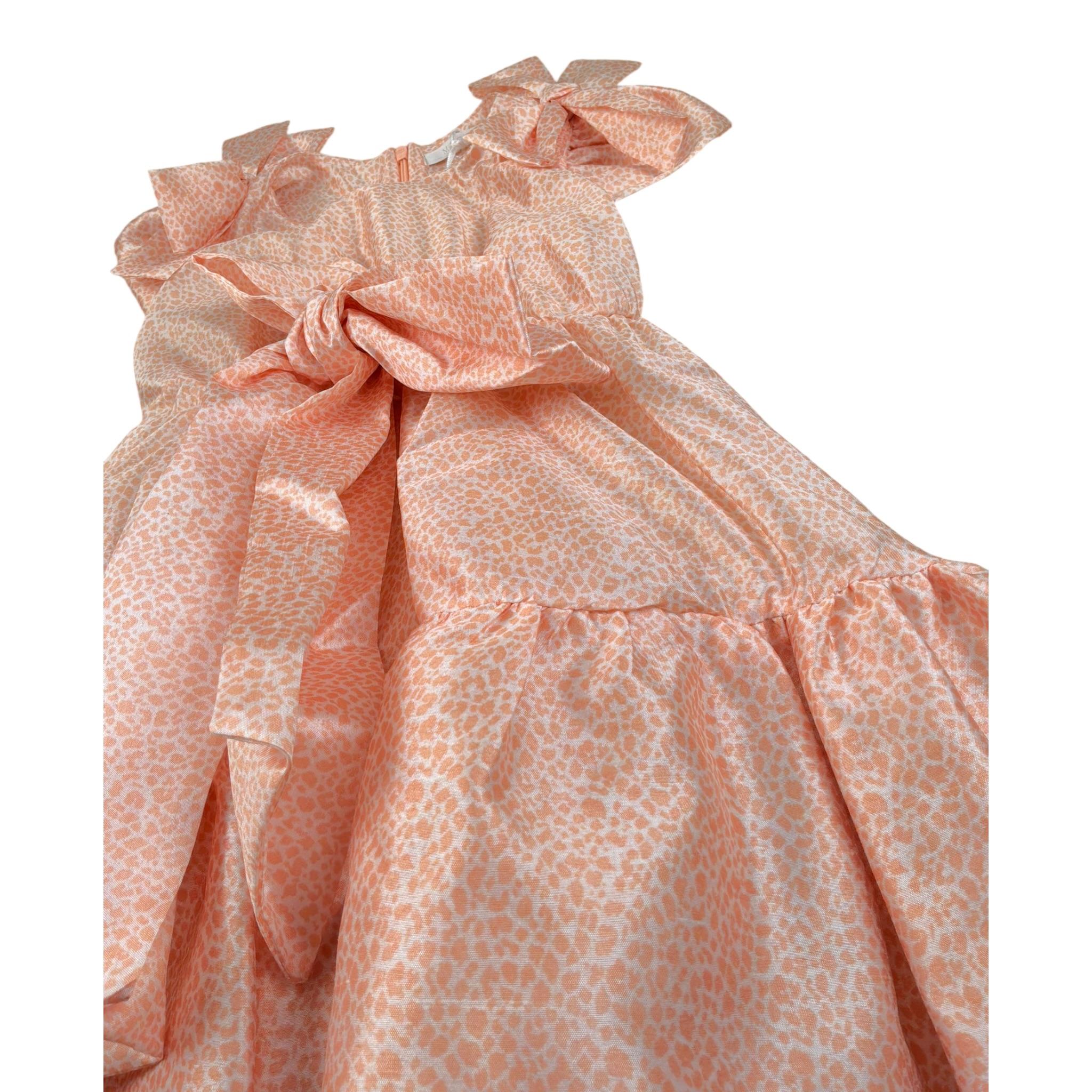 Miss Grant Abito Tinta Unita con Stampa per Neonata MG1226N PESCA MISS GRANT 