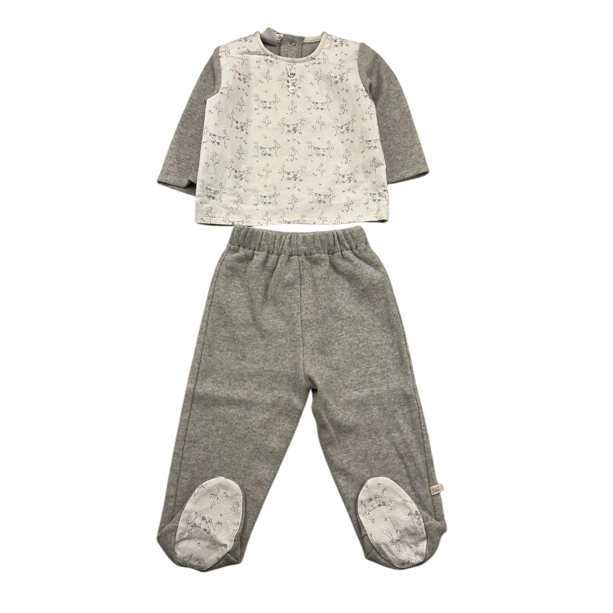 PAZ RODRIGUEZ completo 2pz maglia-ghettina Grigio per Neonata 003192021 GRIGIO PAZ RODRIGUEZ 