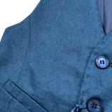 Manuel & Frank Gilet Tinta Unita  per Bambino MF5142B BLU MANUEL & FRANK 