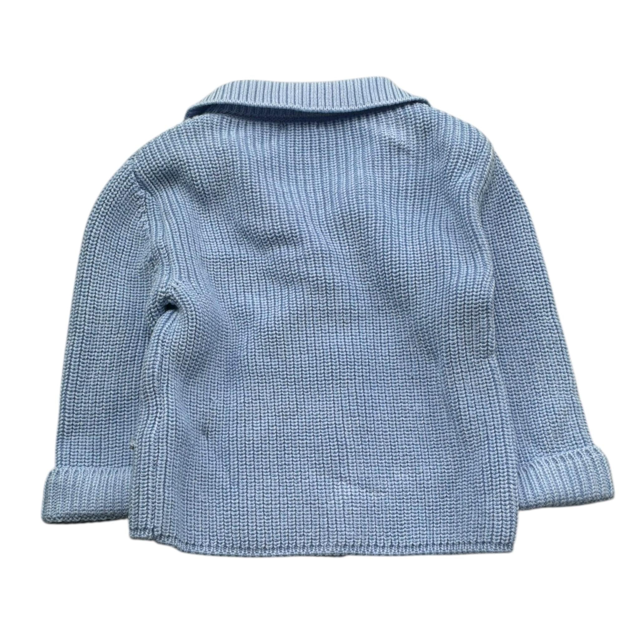 Le Bebe' Cardigan Tinta Unita con Bottoni per Neonato LBB5352 AZZURRO LE BEBE' 