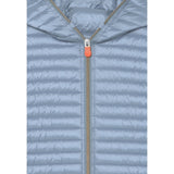 Save The Duck Giubbino Tinta Unita con Cappuccio per Neonato J32310G CELESTE SAVE THE DUCK 