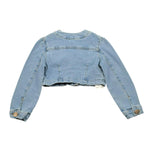 Fun & Fun Giubbino In Denim Modello Crop per Bambina FNCBJK16530J BLU FUN & FUN 