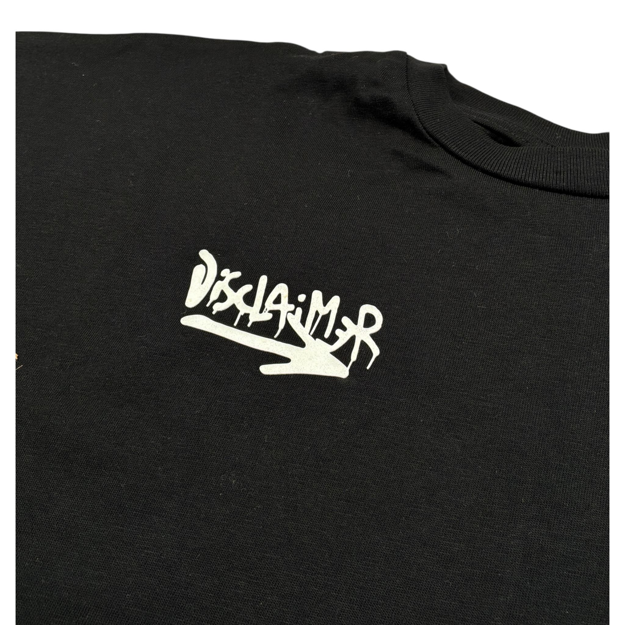Disclaimer T-Shirt tinta unita con Stampa Nero per Bambino 23EDK53826 NERO DISCLAIMER 