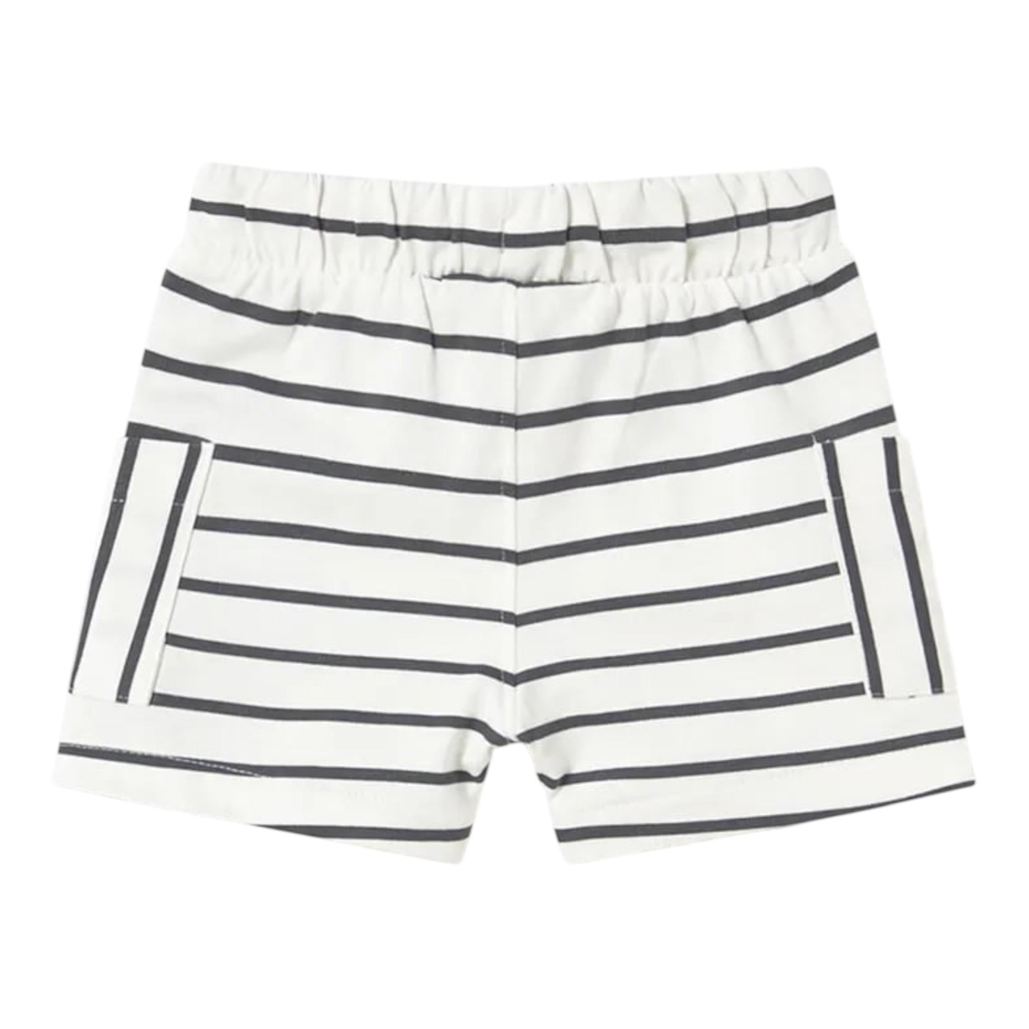 Mayoral Bermuda Tinta Unita con Stampa per Neonato 124444 BIANCO MAYORAL 