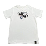 F**K T-Shirt Girocollo Tinta Unita con Stampa per Neonato FJ234203WH BIANCO F**K 