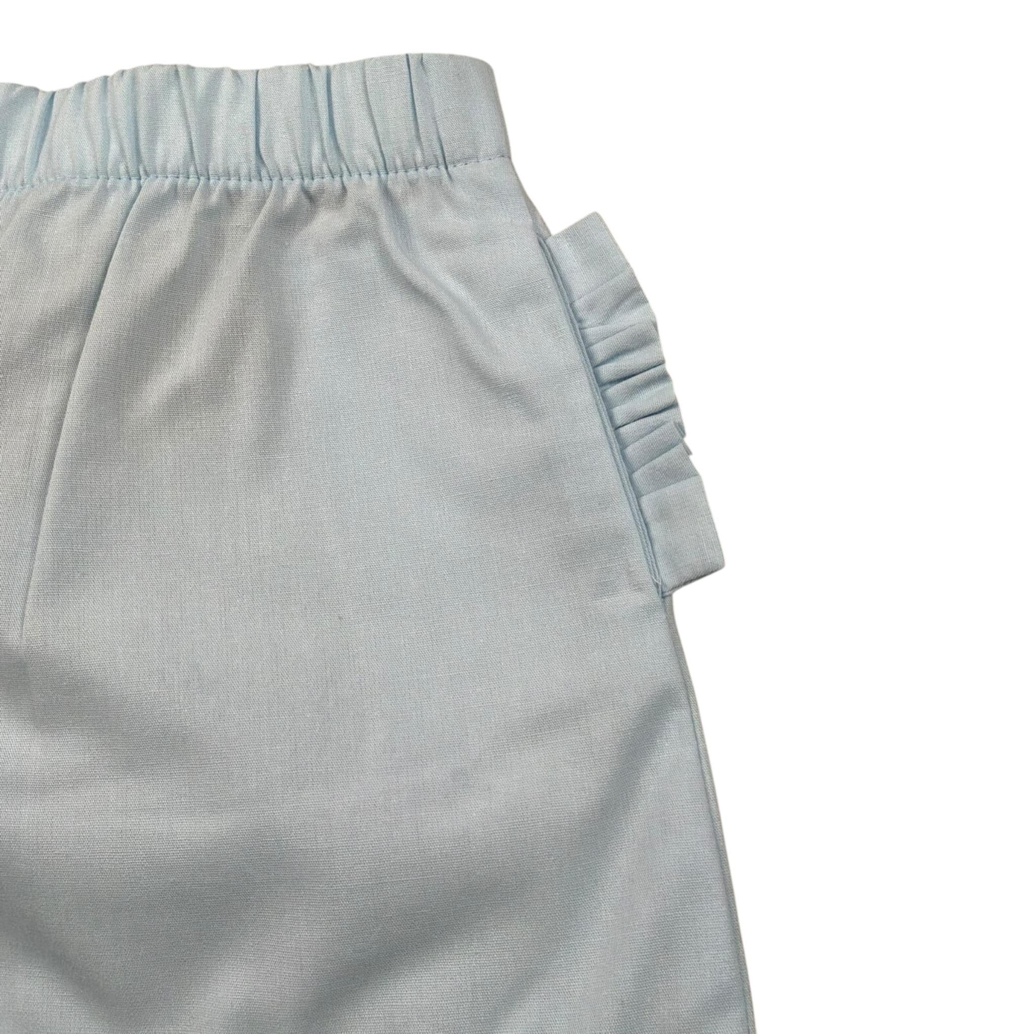 J.O. Milano Short Tinta Unita con Elastico In Vita per Neonata 574H2 AZZURRO J.O. MILANO 