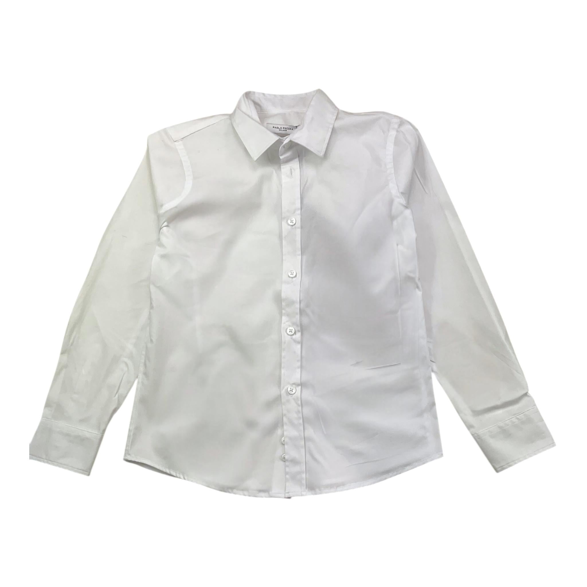 PAOLO PECORA camicia tinta unita  Bianco per Bambino PP4103 BIANCO PAOLO PECORA 