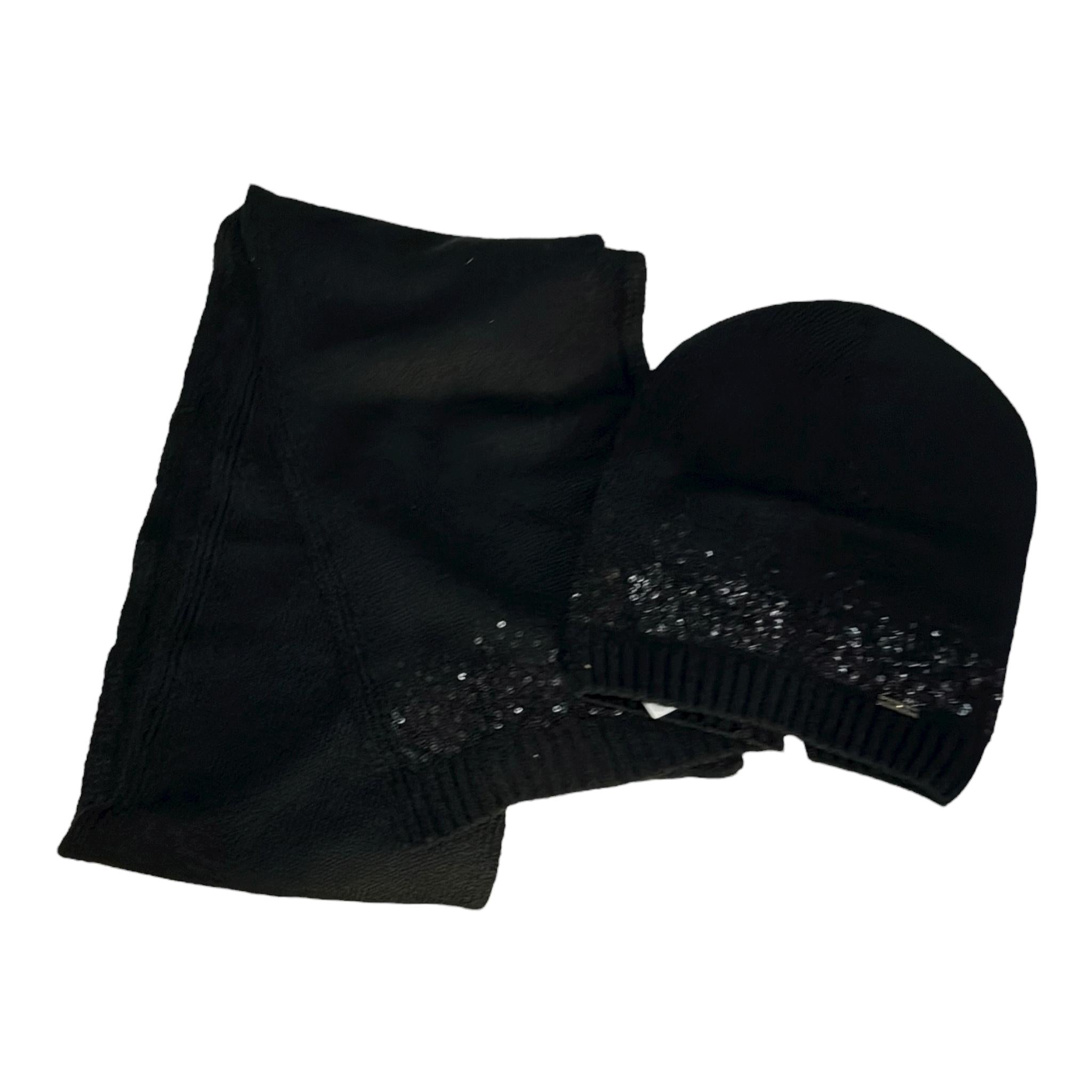 Liu Jo Set Cappello-Sciarpa Tinta Unita con Paillettes per Bambina G65049 NERO LIU JO 