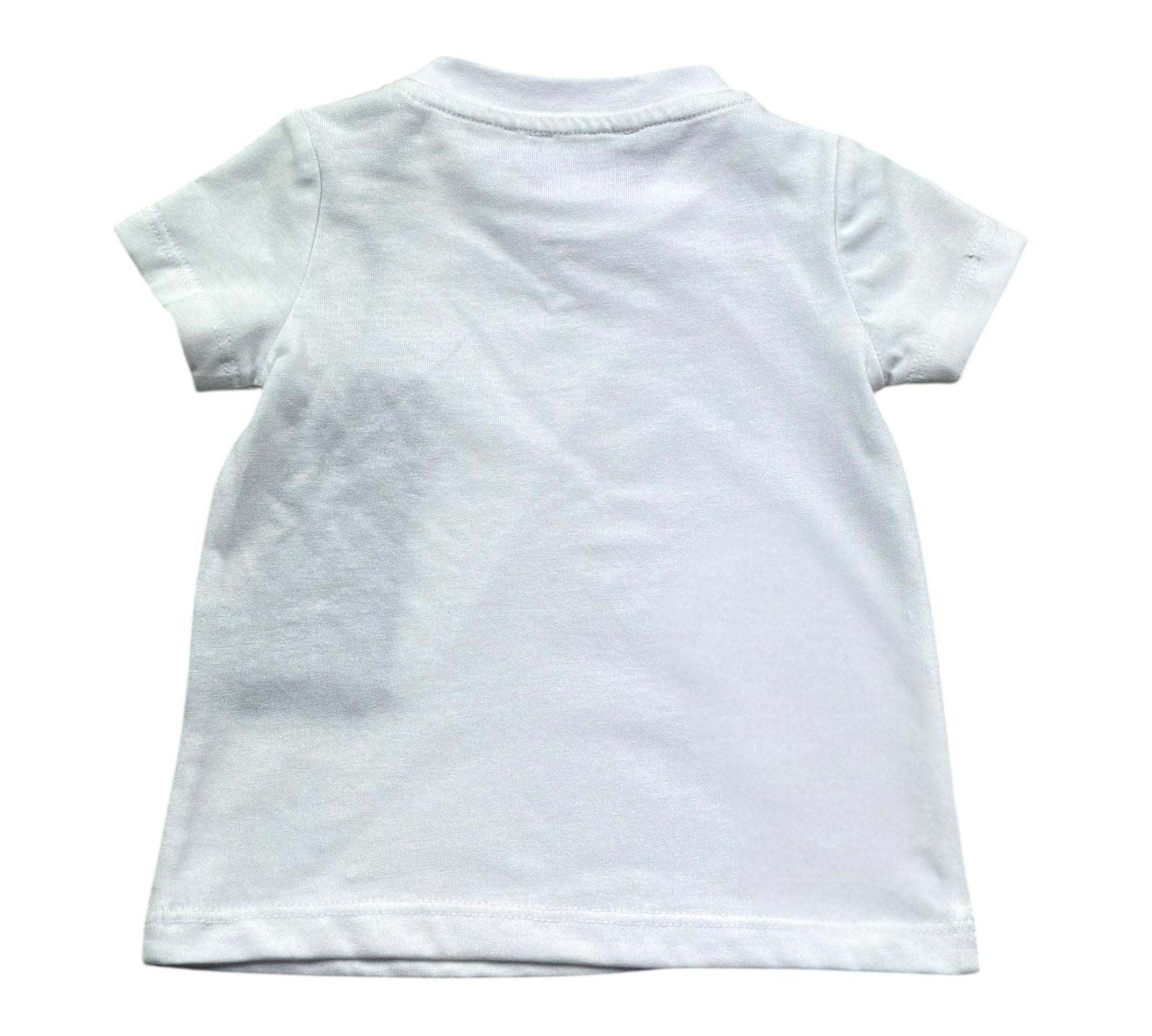 John Richmond T-Shirt Girocoll Tinta Unita con Stampe per Neonato RIP26119TS BIANCO JOHN RICHMOND 