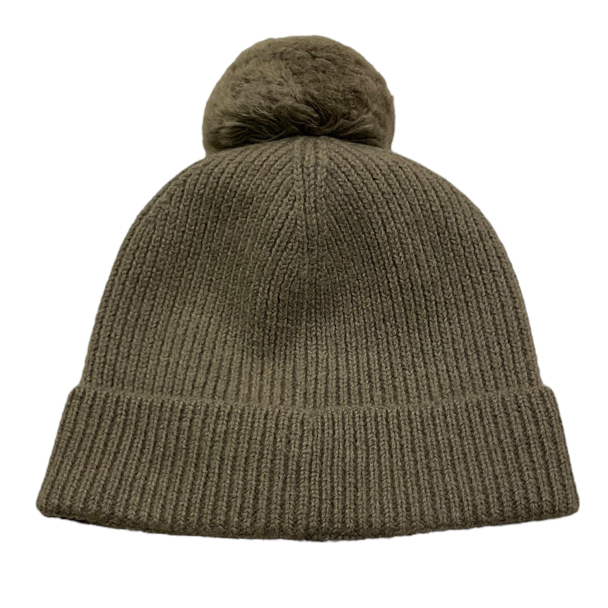 K-WAY cappello tinta unita con pon pon Verde per Bambina K1151QW VERDE K-WAY 