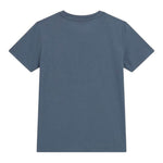 Guess T-Shirt Girocollo Tinta Unita con Stampa per Bambino L5RI12K8HM4 BLU GUESS 