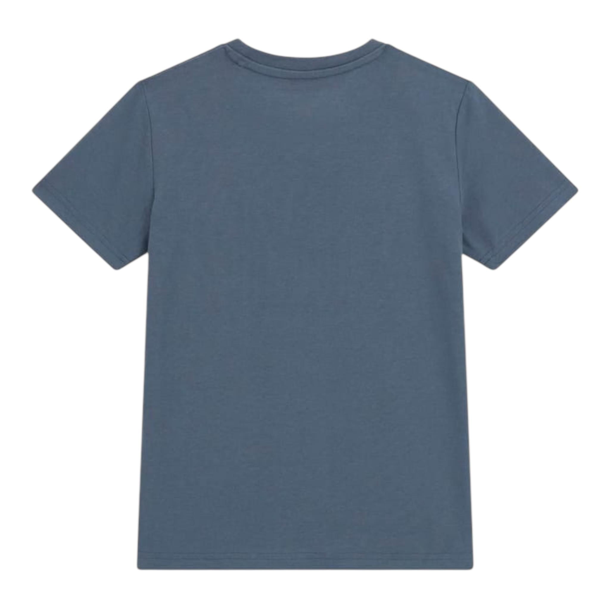 Guess T-Shirt Girocollo Tinta Unita con Stampa per Bambino L5RI12K8HM4 BLU GUESS 