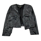 J'Aime' Giubbino In Ecopelle tinta unita Nero per Bambina 4917G NERO J'AIME' 