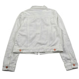 Manila Grace Giubbino In Denim Tinta Unita per Bambina MG2696 BIANCO MANILA GRACE 