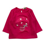 EMC shirt gircollo tinta unita con stampa Fuxia per Neonata BX2276 FUXIA EMC 