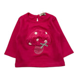 EMC shirt gircollo tinta unita con stampa Fuxia per Neonata BX2276 FUXIA EMC 