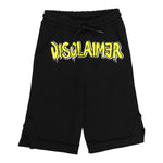 Disclaimer Bermuda Felpa tinta unita con Logo Nero per Bambino 23EDK53825 NERO DISCLAIMER 