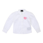 John Richmond Camicia Manica Lunga tinta unita con Logo Bianco per Neonata RIP24050CA BIANCO JOHN RICHMOND 
