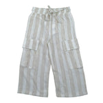 Magil Pantalone Bicolore Fantasia A Righe per Bambina HM25001 BIANCO/BEIGE MAGIL 