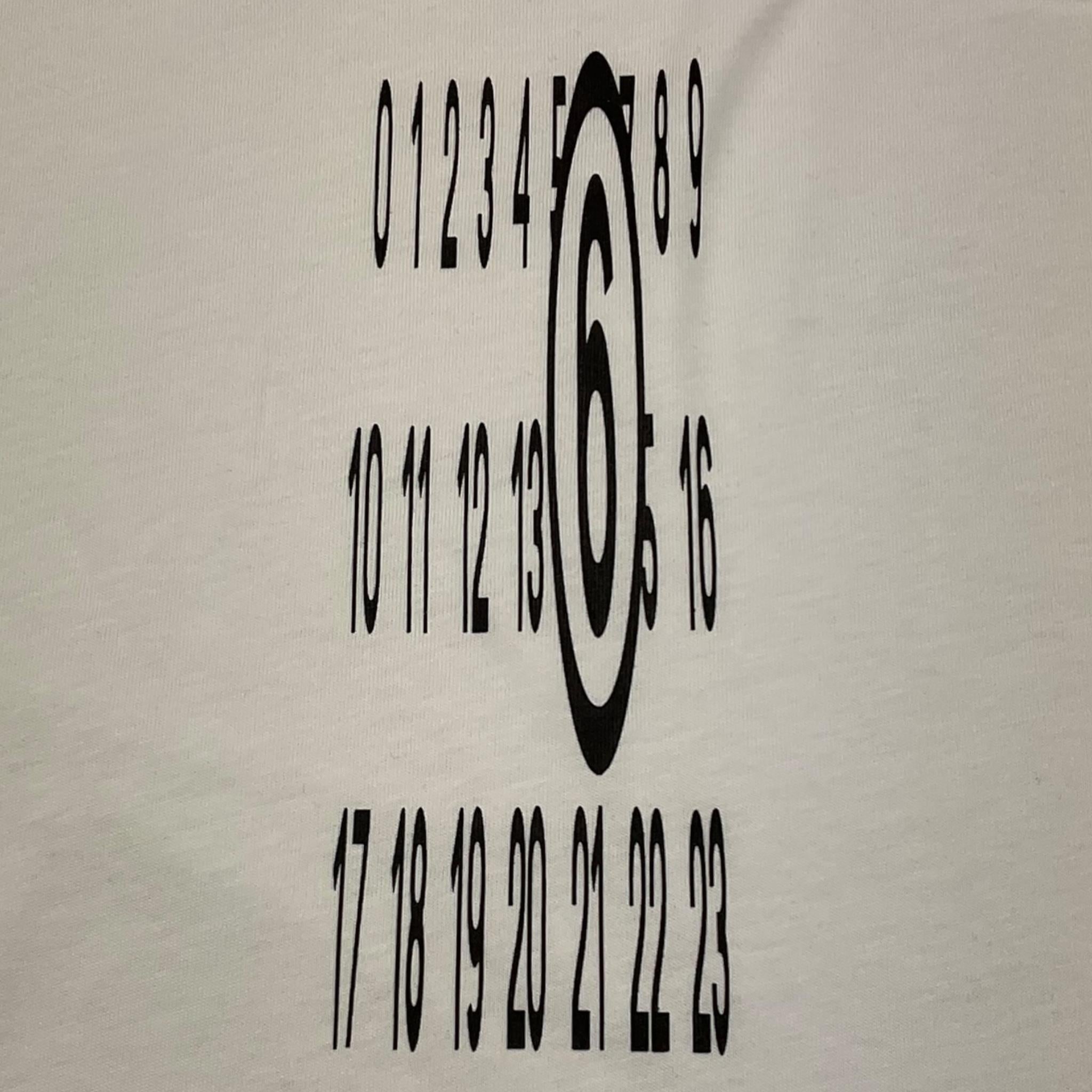Maison Margiela T-Shirt Tinta Unita Girocollo con Stampa per Bambina M60804 BIANCO MAISON MARGIELA 