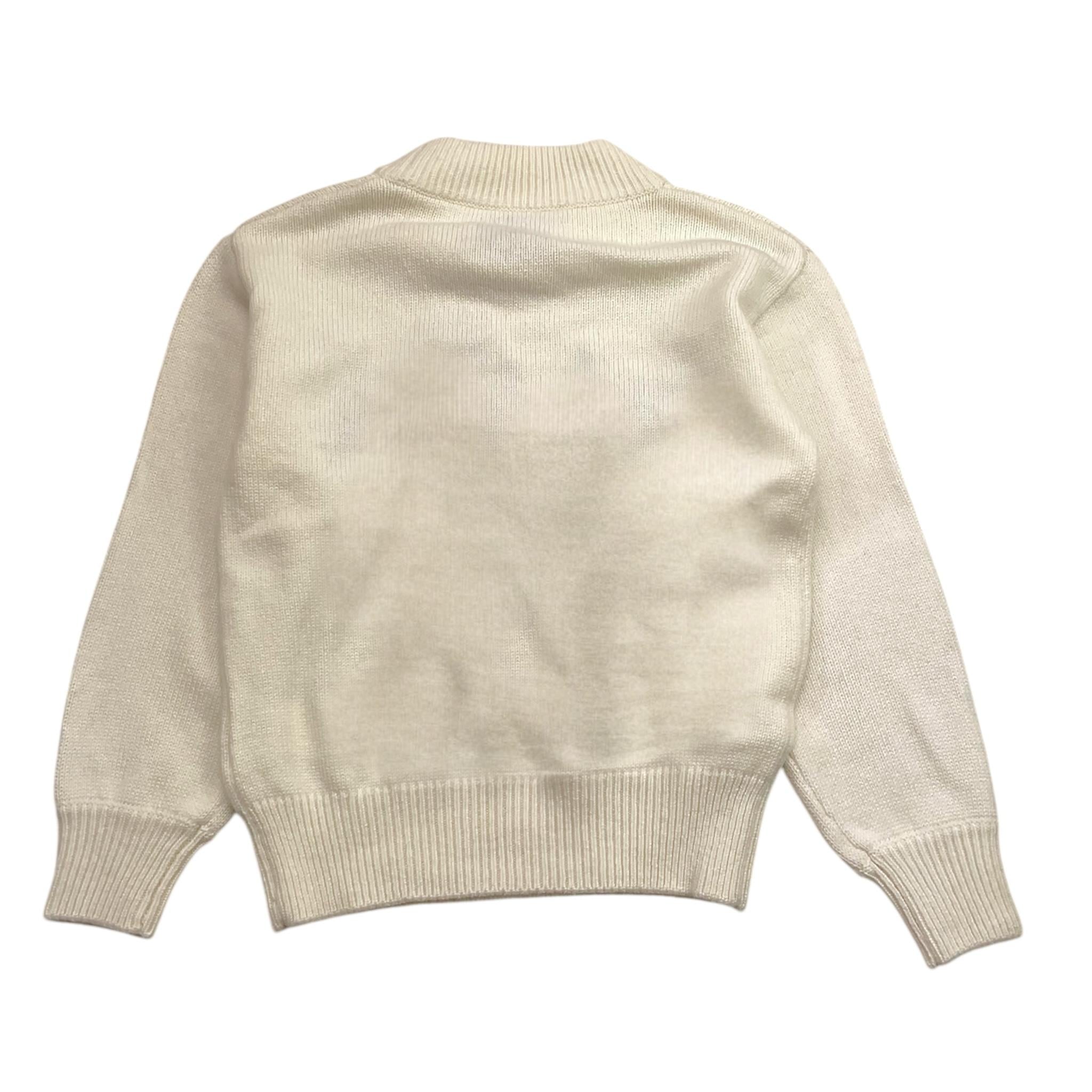 SAINT BARTH maglia mezzo collo tinta unita con stampa Bianco per Bambina DANY010 BIANCO SAINT BARTH 