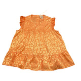 Caffe' D'Orzo Top Tinta Unita con Fantasia Giromanica per Bambina ZW5A12 ARANCIONE CAFFE' D'ORZO 