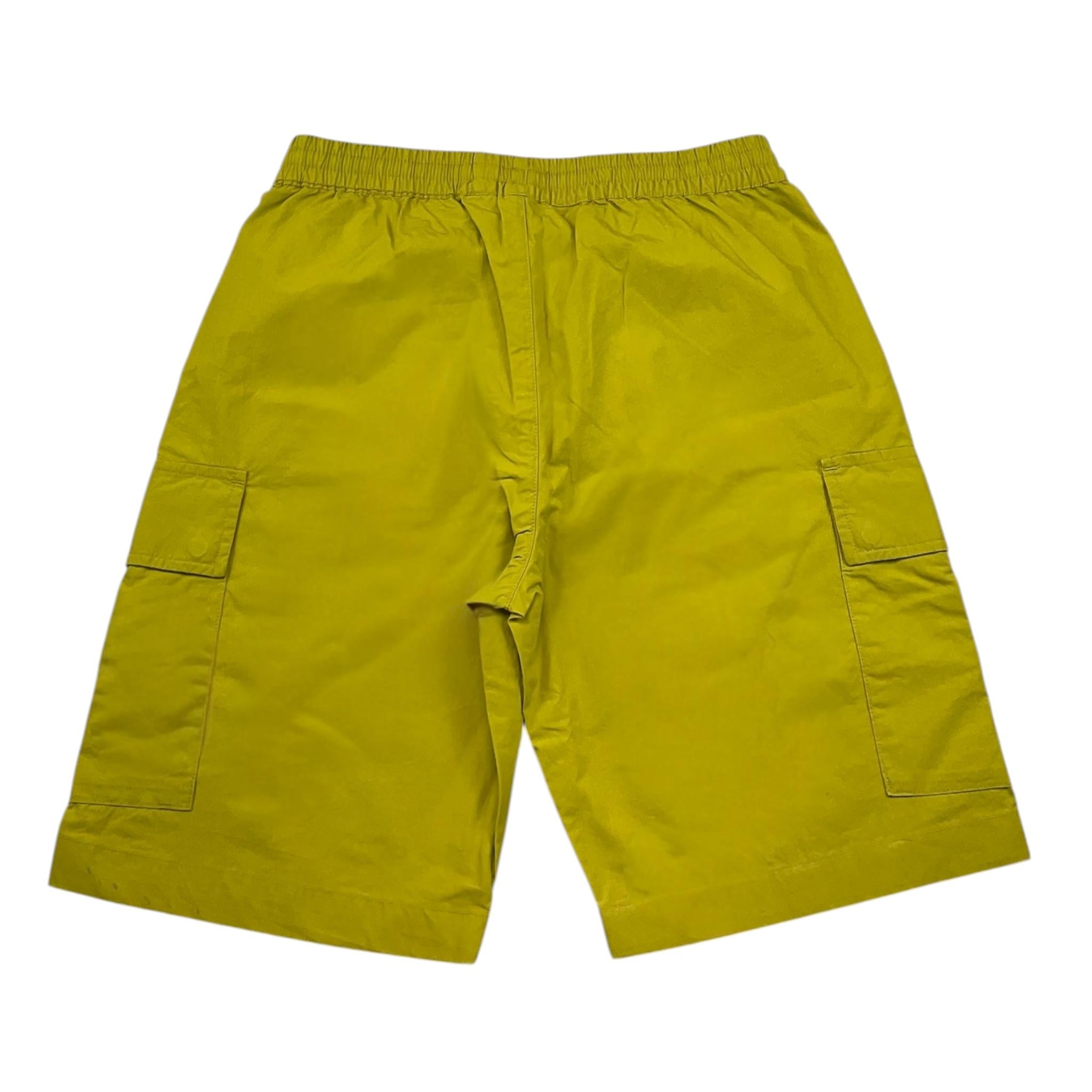 C.P. Company Bermuda Tinta Unita con Elastico In Vita per Bambino CMQ008 VERDE C.P. COMPANY 