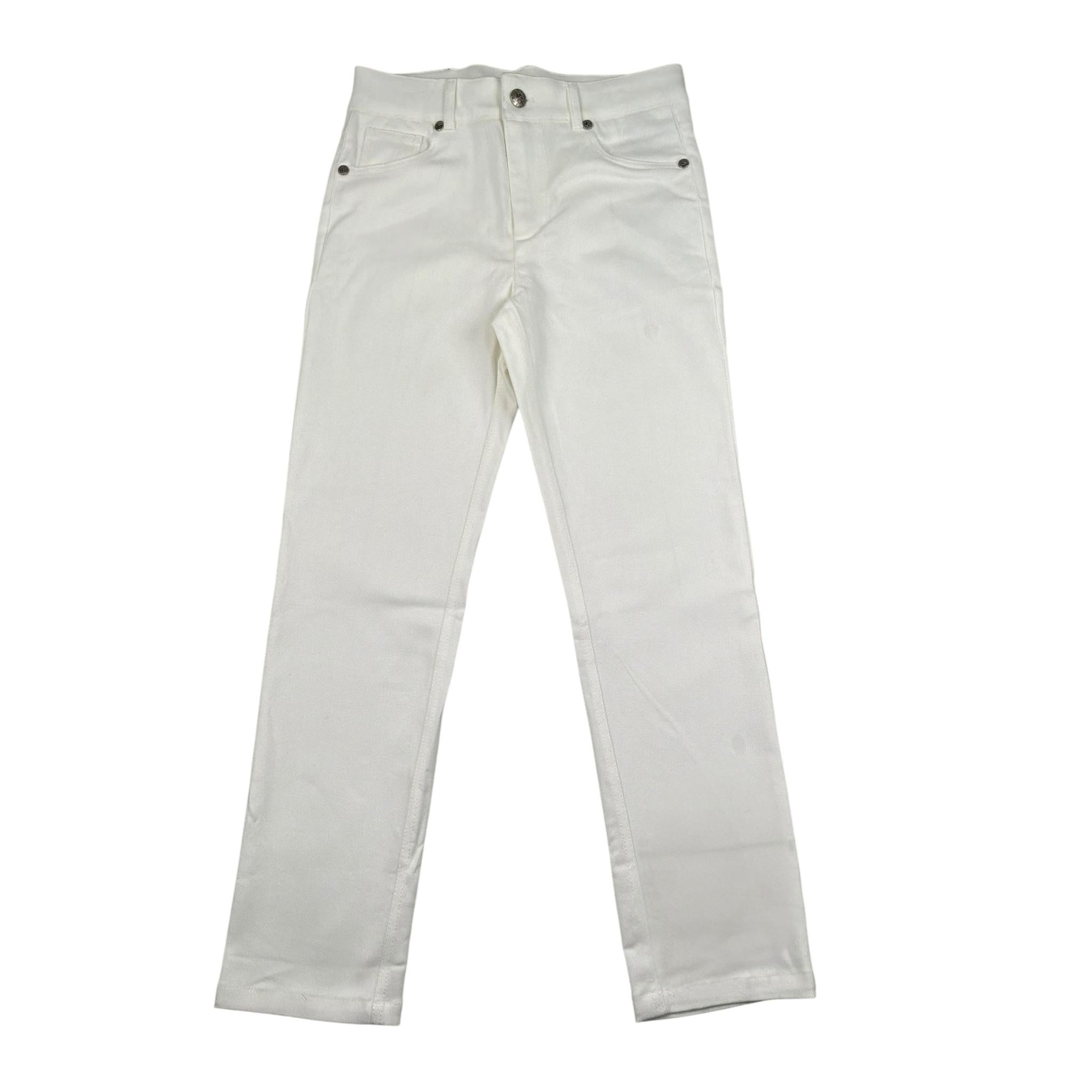 John Richmond Pantalone Tinta Unita con 5 Tasche per Bambino RBP25096JE BIANCO JOHN RICHMOND 
