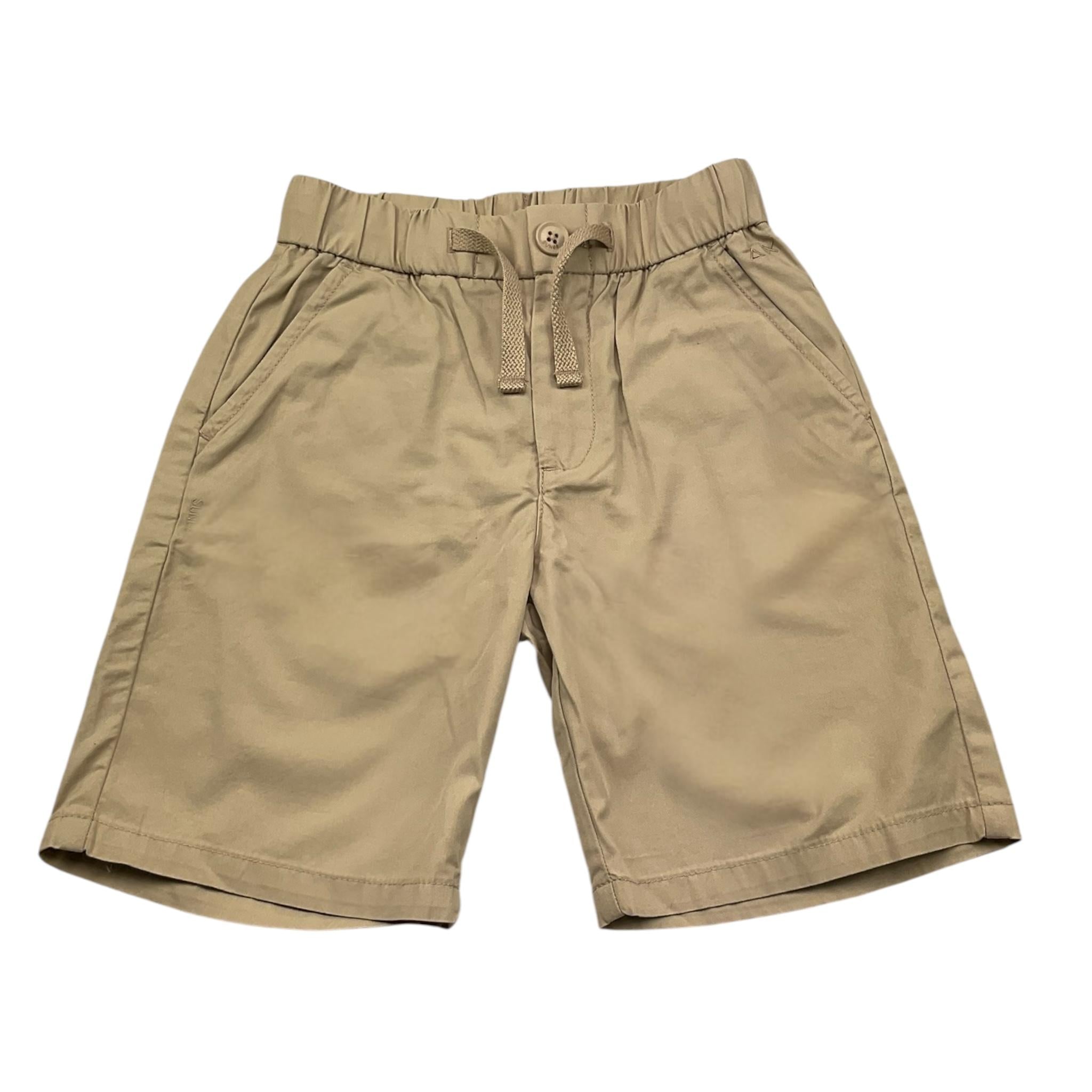 Sun68 Bermuda Tinta Unita con Elastico In Vita per Bambino B3506 SABBIA SUN68 