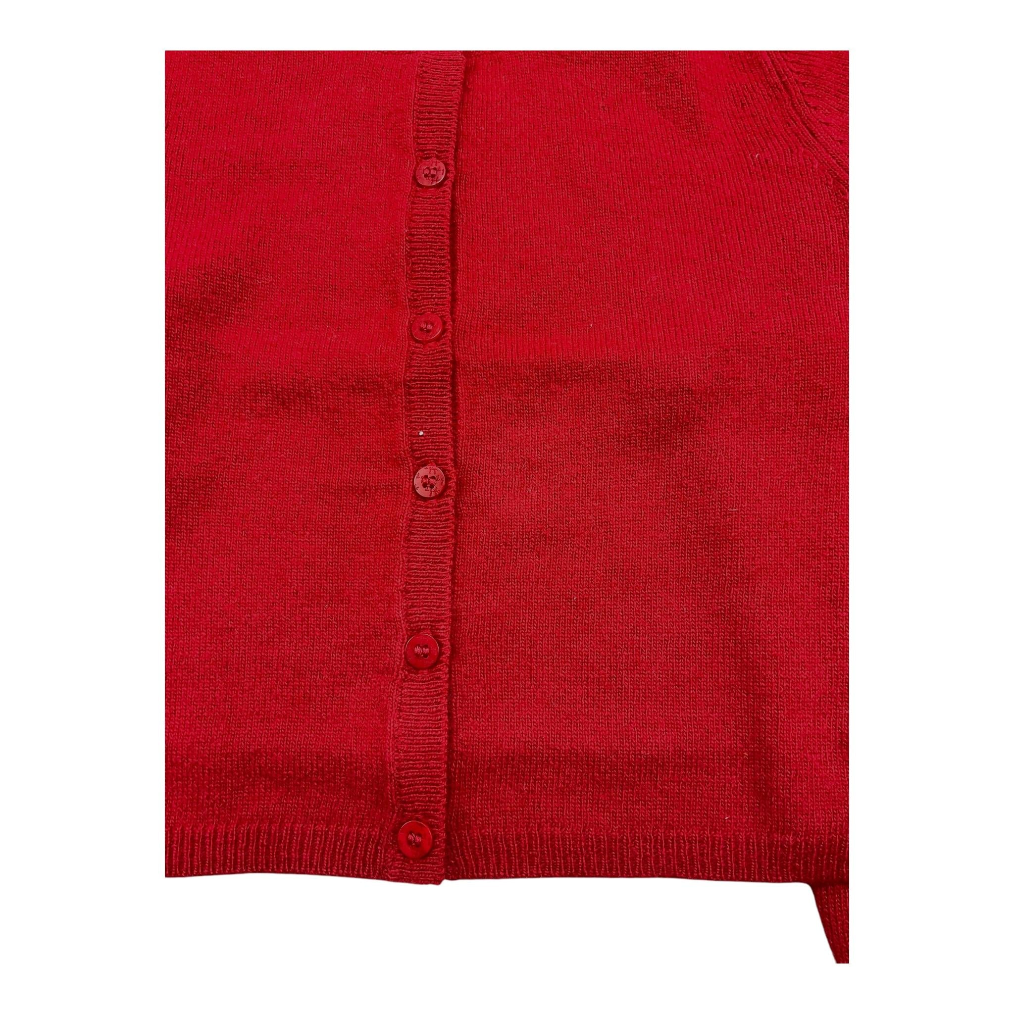 IL GUFO cardigan tinta unita con bottoni Rosso per Neonata A24GF201EM220N ROSSO IL GUFO 