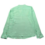 Sp1 Camicia Manica Lunga tinta unita Collo Coreano Verde Acqua per Bambino B340397 VERDE ACQUA SP1 