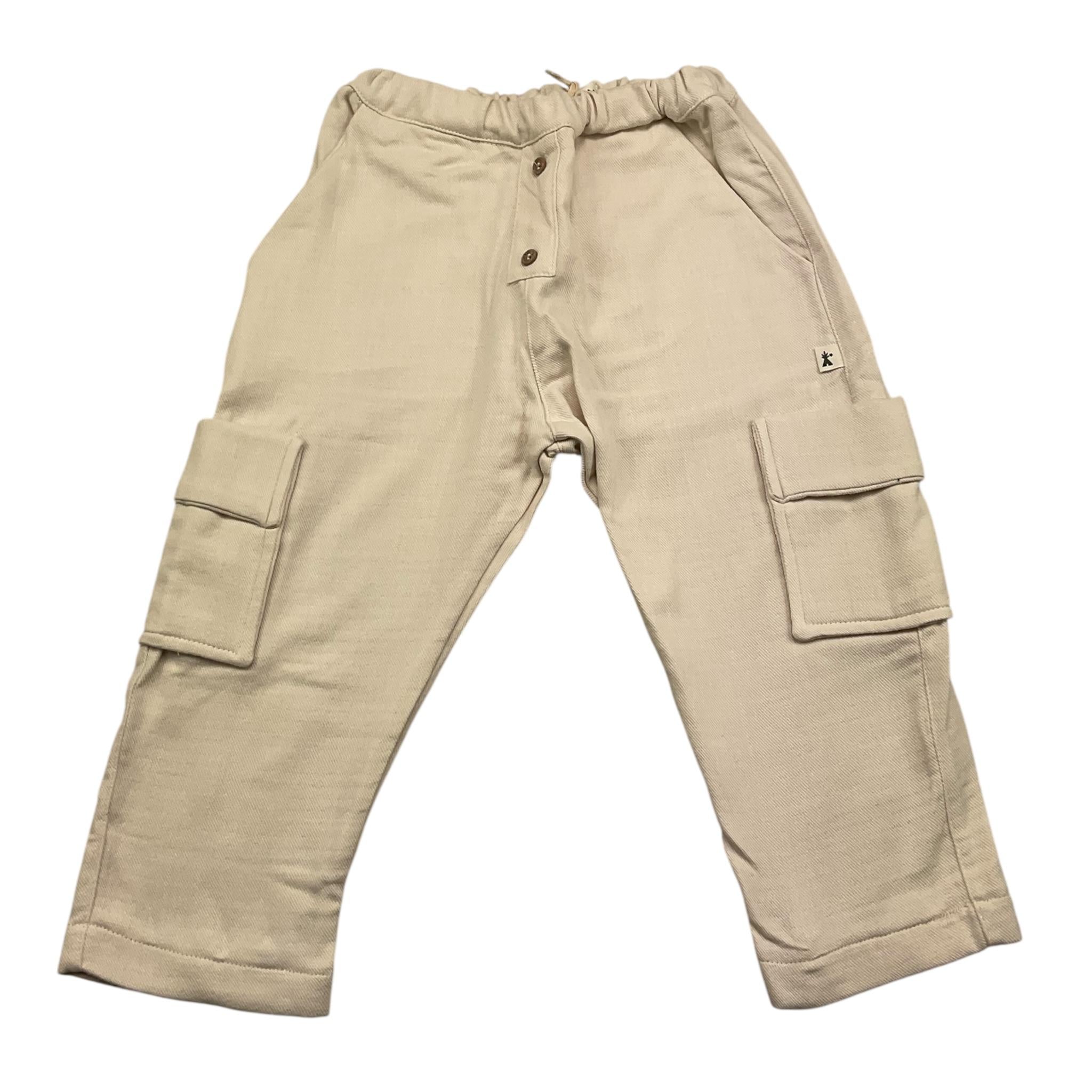 PETIT INDI pantalone tint unita con elastico in vita Panna per Bambino AW24BK8705J PANNA PETIT INDI 