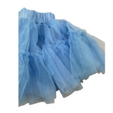Le Bebe' Gonna Tinta Unita con Tulle Azzurro per Neonata