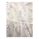 Wedoble Camicia Girmanica Tinta Unita Con Stampa Floreale Bianco Per Neonata