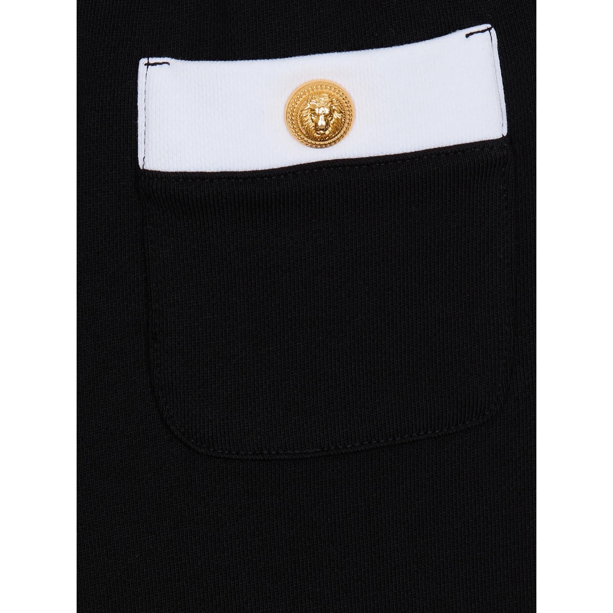Balmain Pantalone Modello A Palazzo Tinta Unita per Bambina BW6B30 NERO BALMAIN 