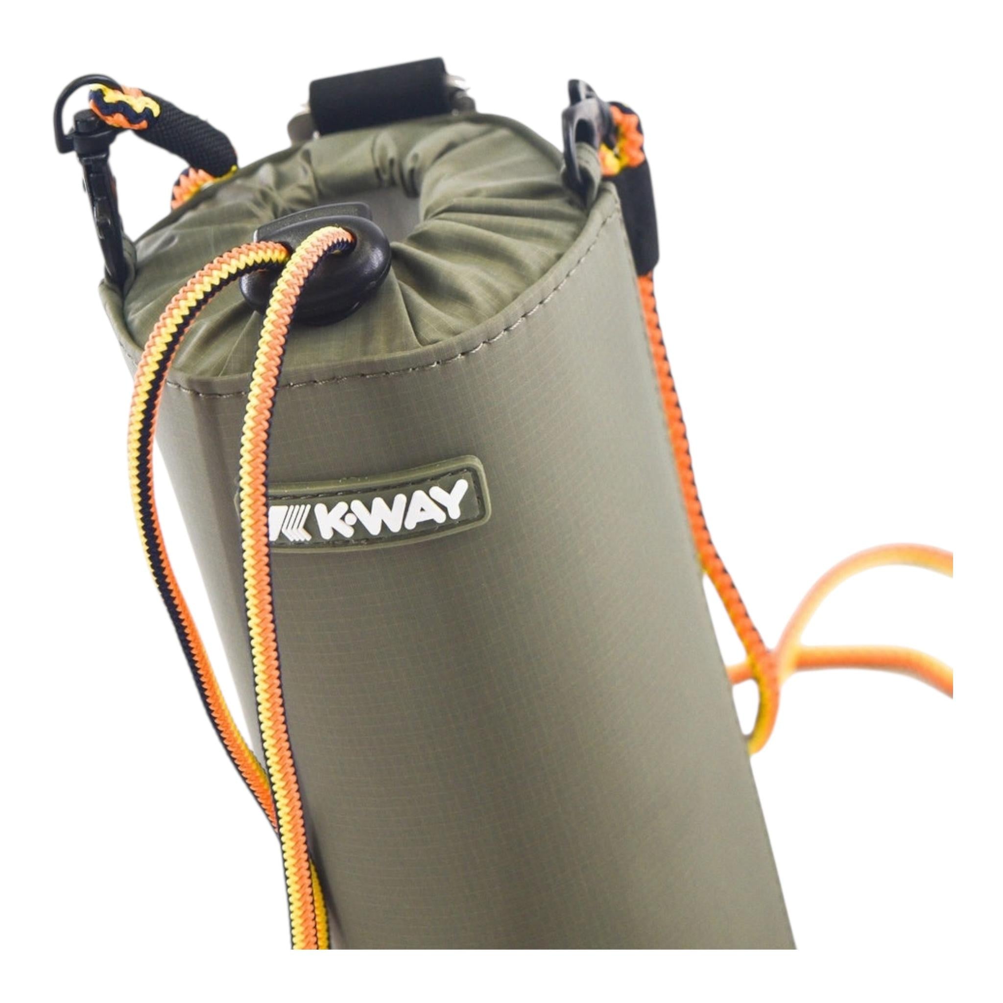 K-Way Borsa Porta Borraccia Tinta Unita per Bambino K8123HW VERDE K-WAY 
